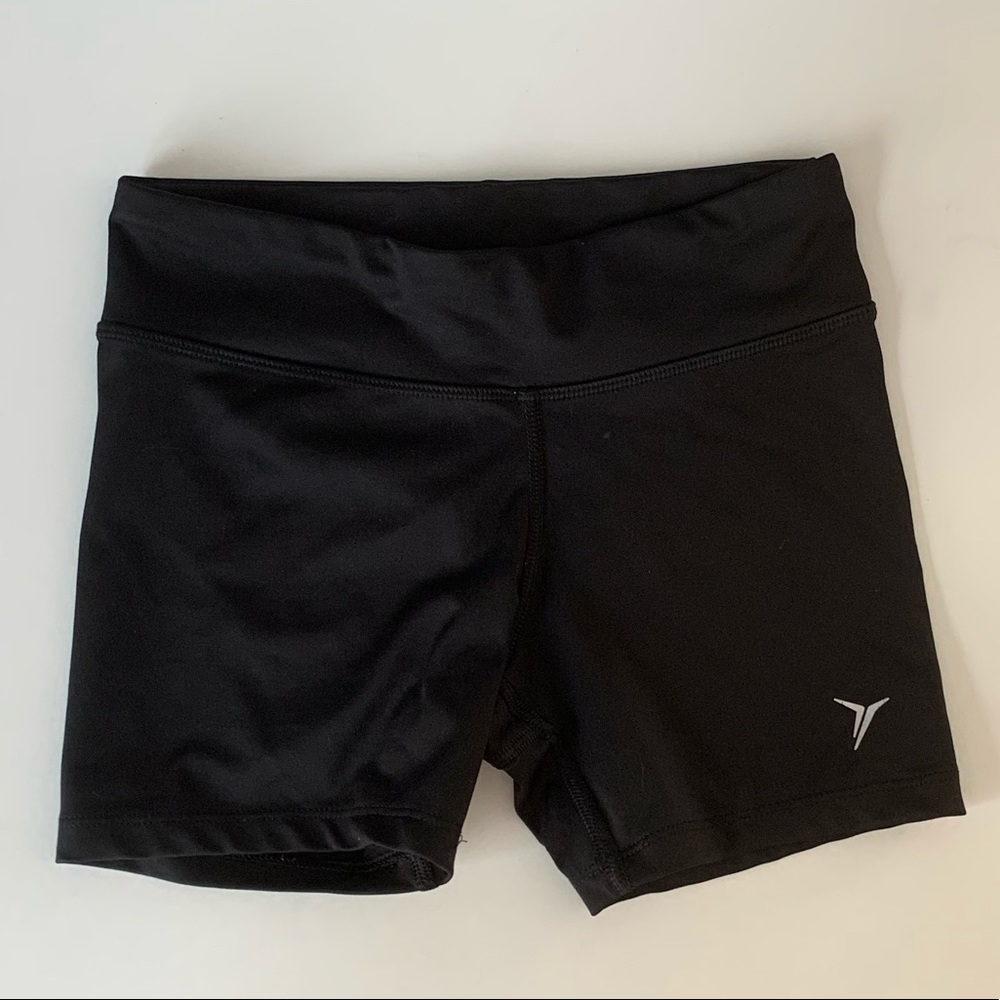 black shorts